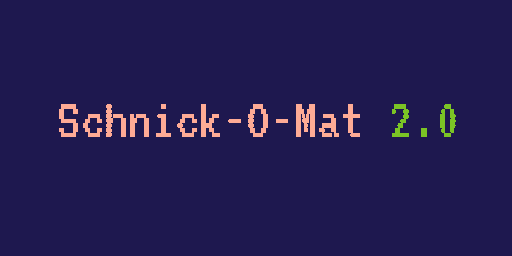 Spieleentwicklung Schnick-O-Mat 2.0