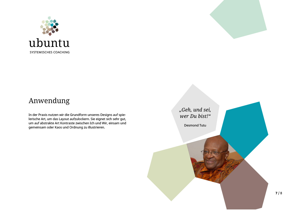 Ubuntu Corporate Design Anwendungsbeispiel